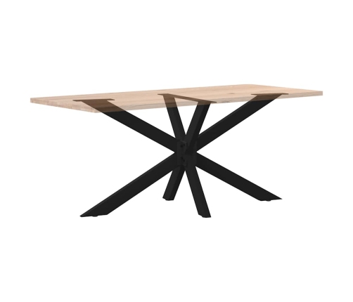 Pata de mesa comedor forma araña negra 150x78x(72-73) cm acero