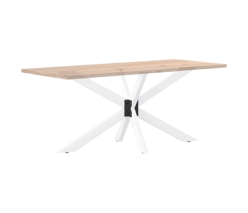 Pata de mesa comedor forma araña blanco 150x78x(72-73) cm acero