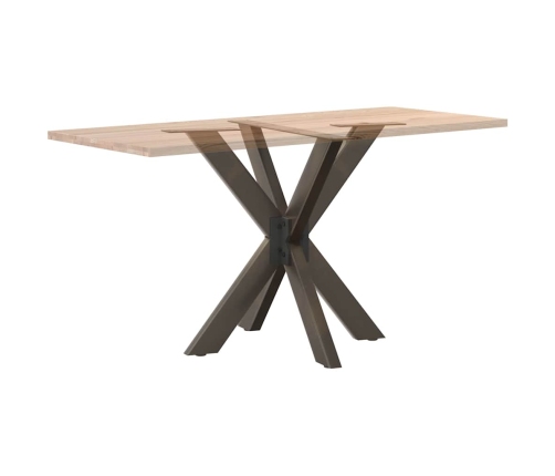 Pata mesa comedor forma araña natural 85x85x(72-73) cm acero