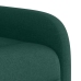 Sillón reclinable de tela verde oscuro