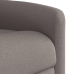 Sillón reclinable de tela gris taupe