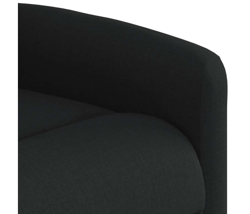 Sillón reclinable de tela negro