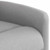 Sillón de masaje reclinable de tela gris nube