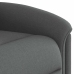 Sillón de masaje reclinable de tela gris oscuro