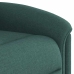 Sillón de masaje reclinable de tela verde oscuro