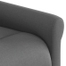 Sillón de masaje reclinable de tela gris oscuro