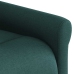 Sillón de masaje reclinable de tela verde oscuro