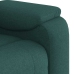 Sillón reclinable de tela verde oscuro