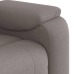 Sillón reclinable de tela gris taupe