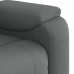 Sillón de masaje reclinable de tela gris oscuro