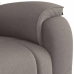 Sillón reclinable de tela gris taupe