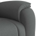 Sillón de masaje reclinable de tela gris oscuro