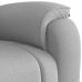 Sillón de masaje reclinable de tela gris nube