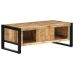 Mesa de centro de madera maciza de mango rugosa 90x50x36 cm