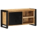 Mueble de TV madera maciza de mango rugosa 80x30x40 cm