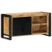 Mueble de TV madera maciza de mango rugosa 80x30x40 cm