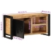 Mueble de TV madera maciza de mango rugosa 80x30x40 cm