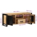 Mueble de TV madera maciza de mango rugosa 100x30x40 cm