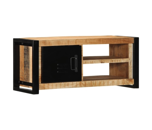 Mueble para la TV 80x30x35 madera maciza mango rugosa