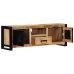 Mueble de TV madera maciza de mango rugosa 100x30x35 cm