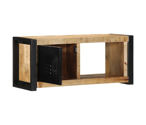 Mueble para la TV 80x30x35 madera maciza mango rugosa