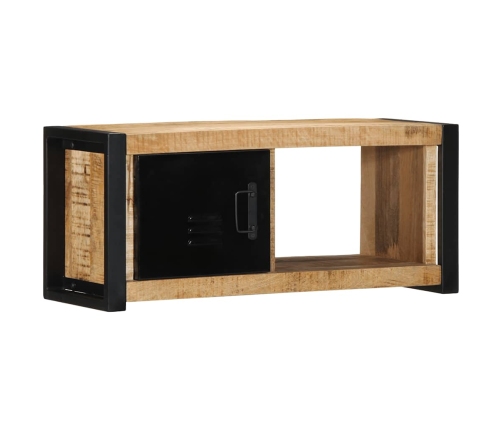 Mueble para la TV 80x30x35 madera maciza mango rugosa