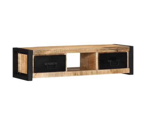 Mueble para la TV 100x30x25 madera maciza mango rugosa