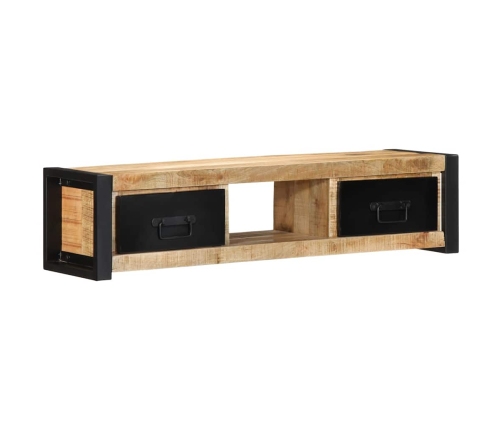 Mueble para la TV 100x30x25 madera maciza mango rugosa