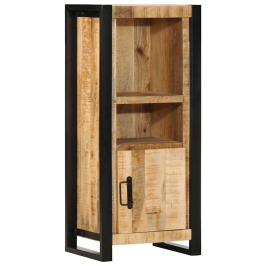 Armario de baño madera maciza de mango 40x30x90 cm