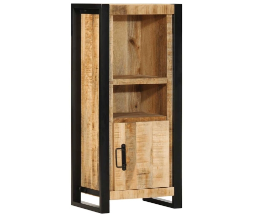 Armario de baño madera maciza de mango 40x30x90 cm