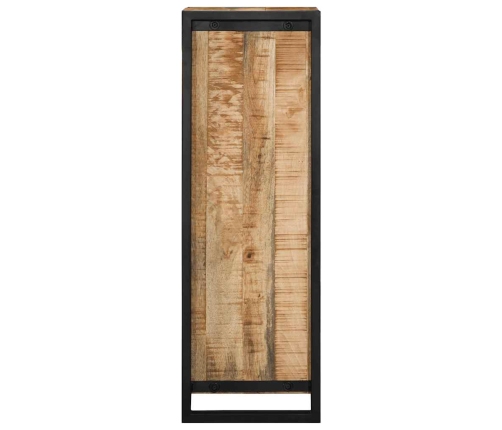 Armario de baño madera maciza de mango 40x30x90 cm