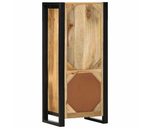 Armario de baño madera maciza de mango 40x30x90 cm