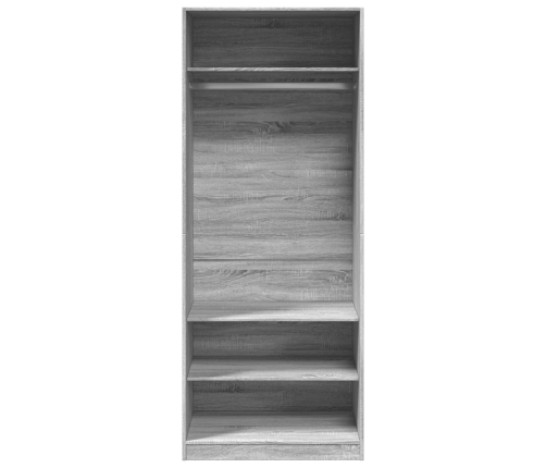 Armario de madera de ingeniería gris Sonoma 80x50x200 cm