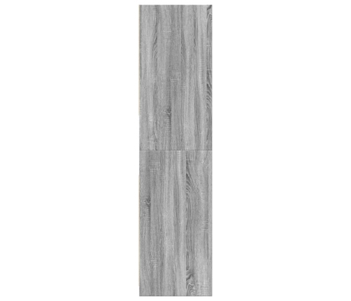 Armario de madera de ingeniería gris Sonoma 80x50x200 cm