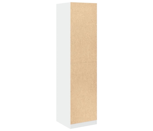 Armario de madera contrachapada blanco 50x50x200 cm