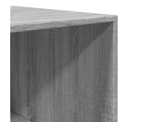 Armario de madera de ingeniería gris Sonoma 80x50x200 cm