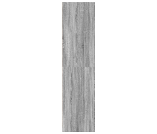 Armario de madera contrachapada gris Sonoma 100x50x200 cm