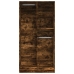 Armario madera contrachapada color roble ahumado 100x50x200 cm