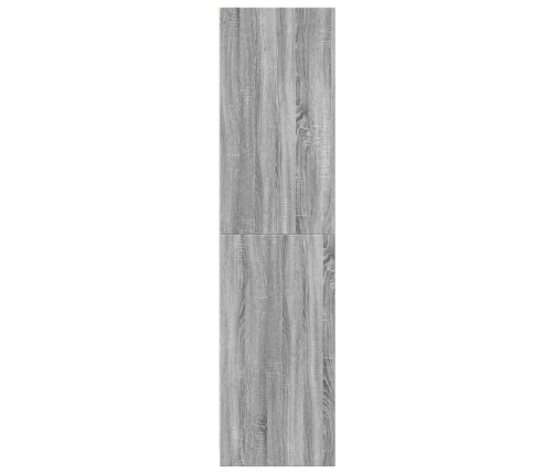 Armario de madera contrachapada gris Sonoma 100x50x200 cm