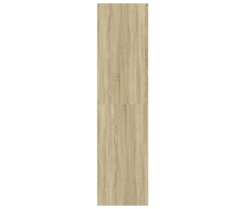 Armario de madera contrachapada color roble 50x50x200 cm