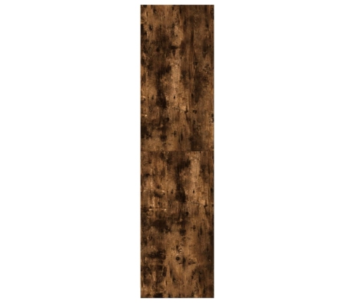 Armario madera contrachapada color roble ahumado 100x50x200 cm