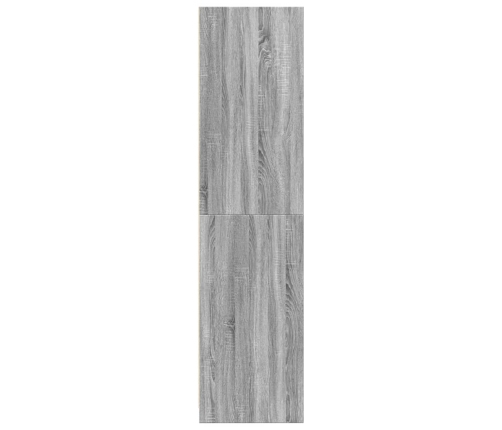 Armario de madera contrachapada gris Sonoma 100x50x200 cm