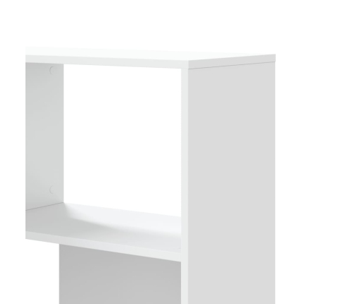 vidaXL Estantería de esquina 4 niveles madera blanco 85x85x140 cm