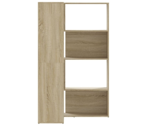 vidaXL Estantería de esquina 4 niveles madera roble Sonoma 85x85x140cm