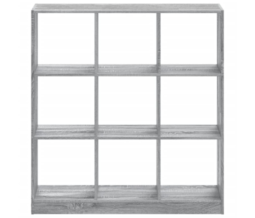 Estantería madera de ingeniería gris Sonoma 102x32x108 cm