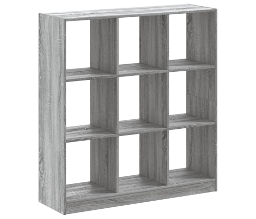 Estantería madera de ingeniería gris Sonoma 102x32x108 cm