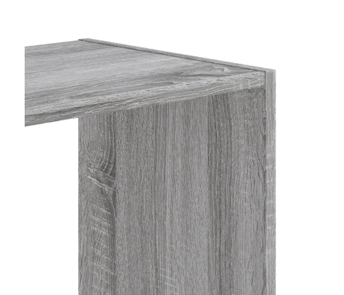 Estantería madera de ingeniería gris Sonoma 102x32x108 cm