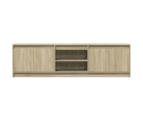 Mueble de TV LED madera de ingeniería roble Sonoma 180x34x50 cm