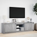 Mueble de TV con LED madera ingeniería gris Sonoma 180x34x50 cm