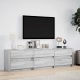 Mueble de TV con LED madera ingeniería gris Sonoma 180x34x50 cm